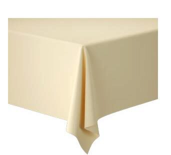 DUNI DUNICEL CREAM WHITE TABLECLOTH ROLL 1.18M X 5M