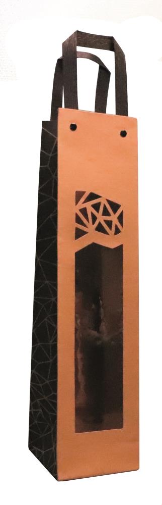 "AUTHENTIEKE" KRAFT FLESSENZAK 9,5X9,1CM H/38CM VERPAKKING VAN 10