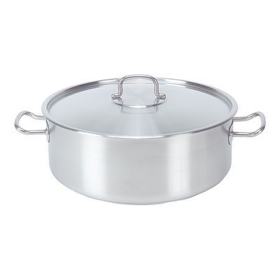 PUJADAS MARMITE RONDEAU-BASSE INOX 30XH12CM-8.4L A/C