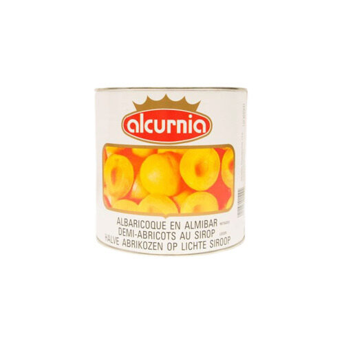 HALVE ABRIKOOS IN SIROOP ALCURNIA 3KG