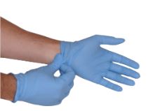 BLUE NITRILE GLOVES SIZE S POWDER-FREE 100PCS