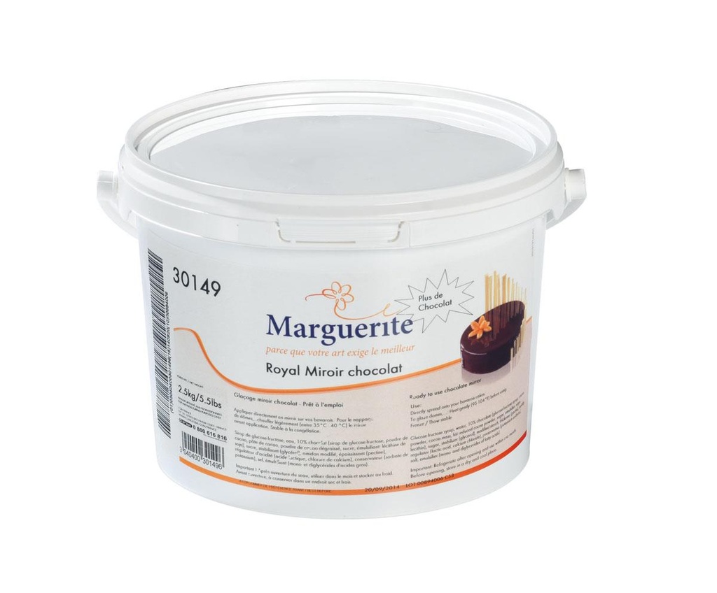 DEBCO MARGUERITE ROYALE MIROIR CHOCOLADE 2.5KG