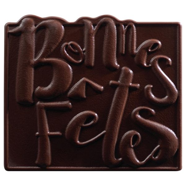 065058 PCB EMBOUTS CN BONNES FÊTES 8,5X7,5 CM 75PCES ***S/CD***