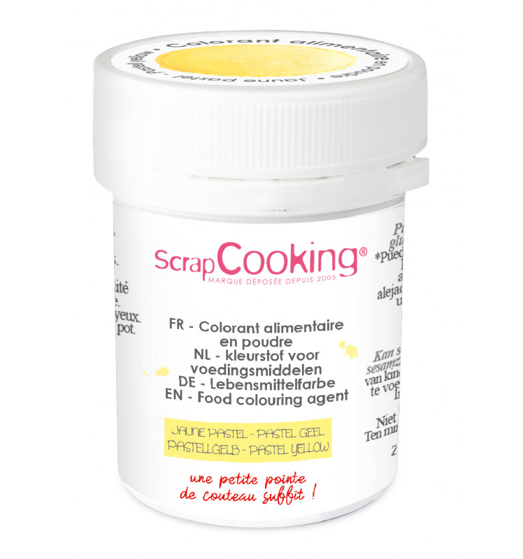 SCRAPCOOKING PASTEL YELLOW HYDRO FOOD COLOURING 5GR