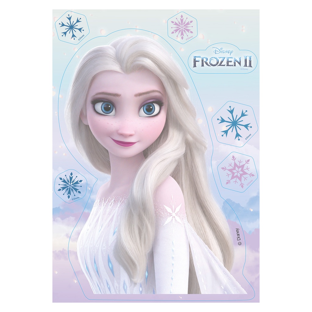 WAFER SILHOUETTE ELSA FROZEN 14.8X21CM