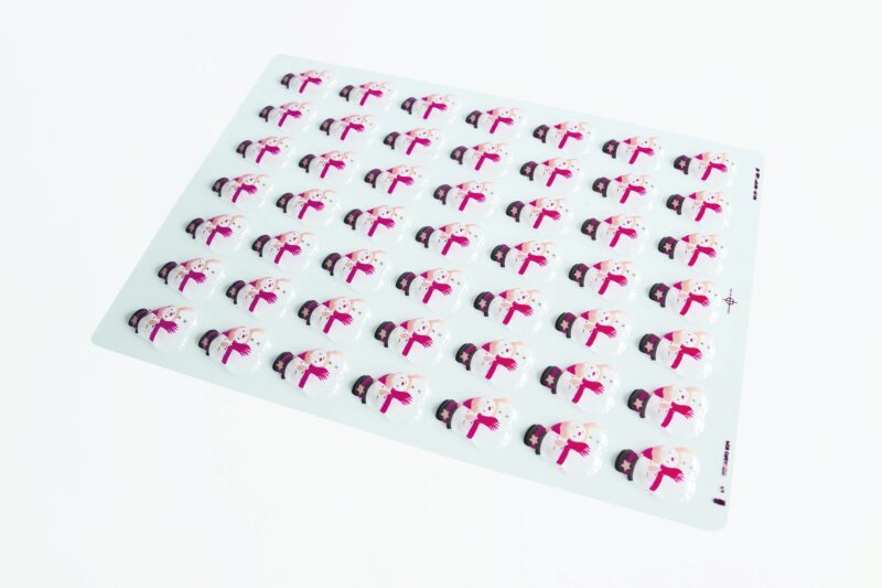 065189 PCB BLISTERS SNEEUWMANNEN 98 PRINTS 4,6X3,4 CM 2 STUKS ***S/CD***