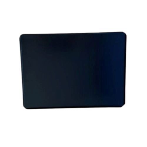 ZWARTE ALUMINIUM SCHAAL 37X27CM RECHTE RANDEN