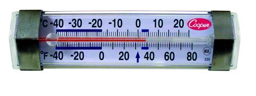 HORIZONTAAL THERMOMETER -40°C TOT 25°C FRIGO/VRIEZER COOPER 335 ANALOGISCH