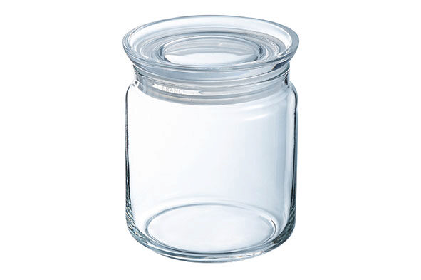 PURE JAR VOORRAADPOT TRANSPARANT 0L75 ROND