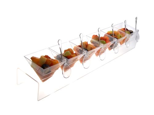SUPPORT SET + 6 CONE GLASSES 60 ML