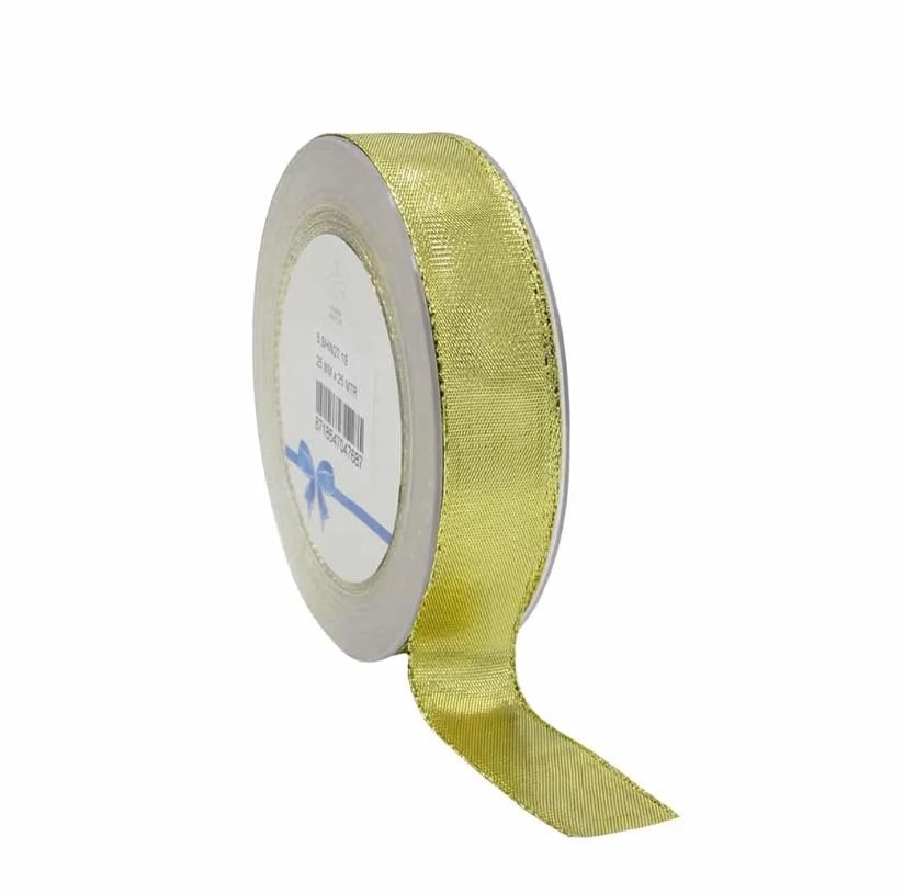GOUDEN GLANSBAND 2,5CMX25M