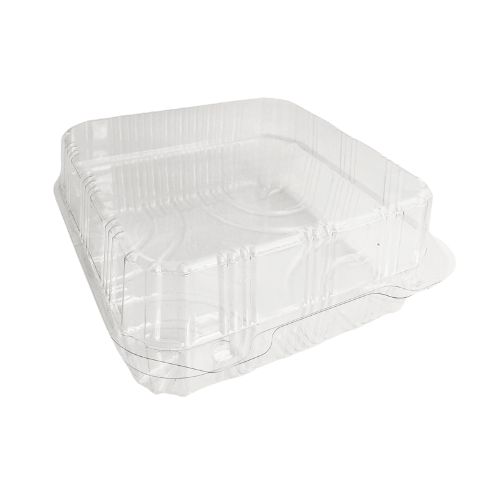 BOÎTE PATISSIERE PATIPACK CARRÉE 16,5X16,5X8CM COUVERCLE À CHARNIÈRE VENTILÉE 320PCS ***S/CD***