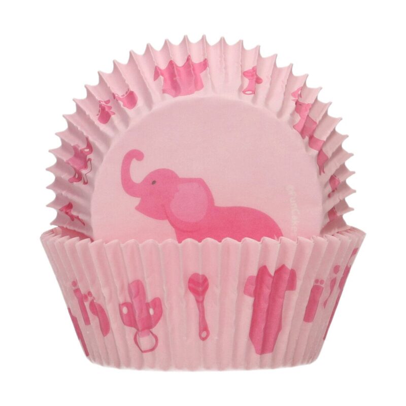 FUNCAKES BABY GIRL CUPCAKE CASE 48 PCES