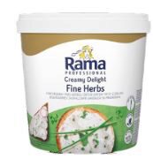 ***Rupture -> 24/10*  RAMA HELLMANN'S FROMAGE A TARTINER FINES HERBES 1,5KG 