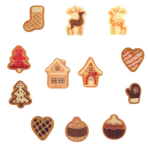 088114 PCB DÉCORS CB P'TITS BISCUITS 12 DESIGNS 180PCS ***S/CDE***