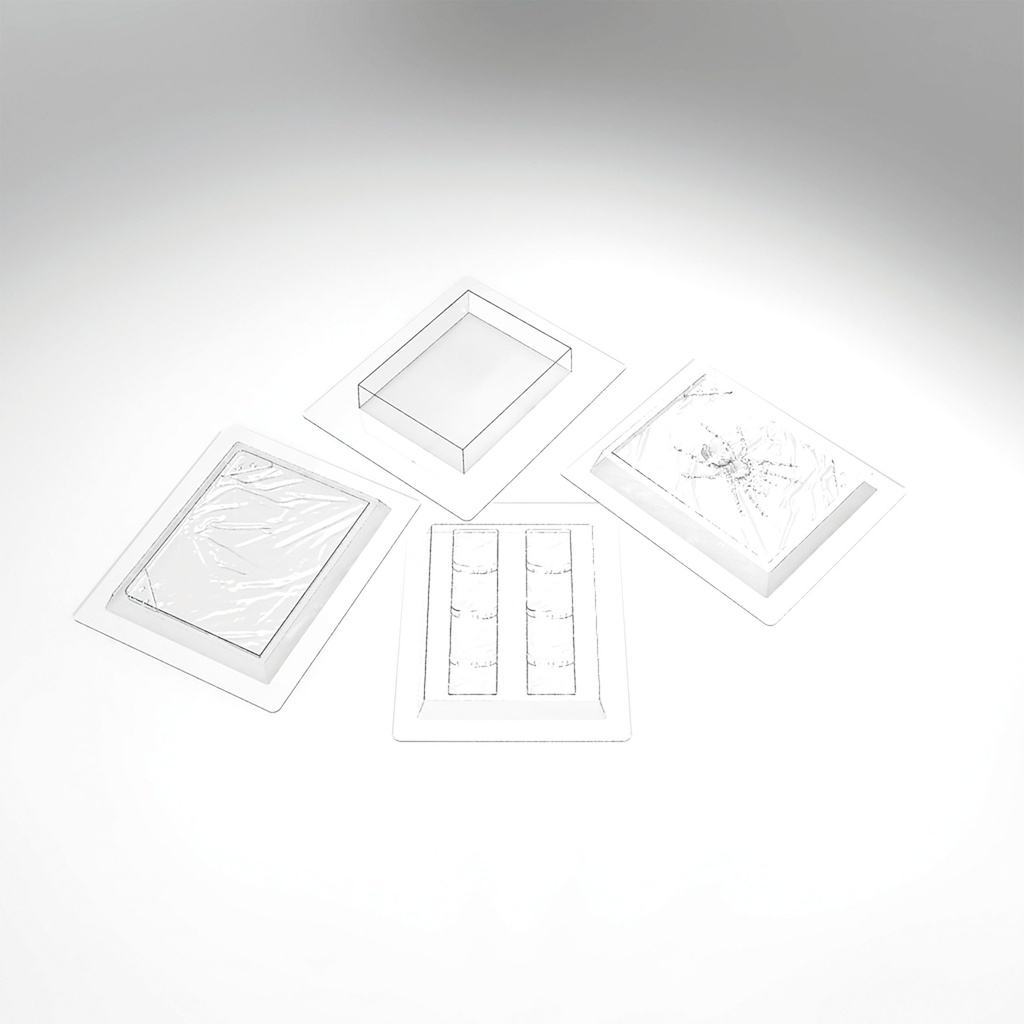 074321 PCB HALLOWEEN GRIMOIRE MOLDS + THERMOFORMED BONE 10X13CM +- 160G 14 PIECES ***s/cd***