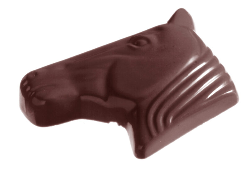 HORSE HEAD CHOCOLATE MOLD CW1546 8.35G 2X7- 4.5X3.1XH0.8CM