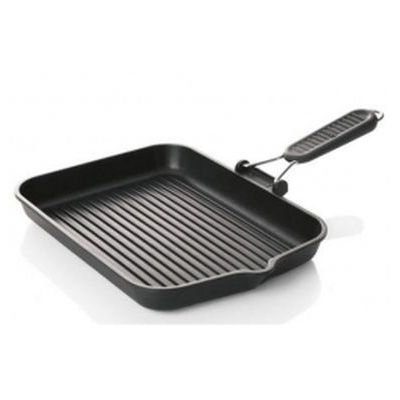 RISOLI SAPORELLA GRILL 36X26 INDUCTION POIGNEE SILICONE RABATTABLE