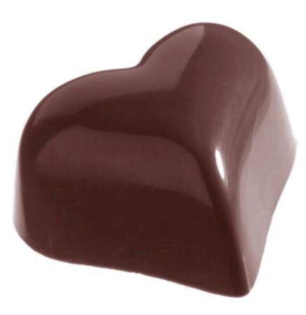 KOEPELVORMIGE HART CHOCOLADEVORM CW1218 3X7 -- 14GR