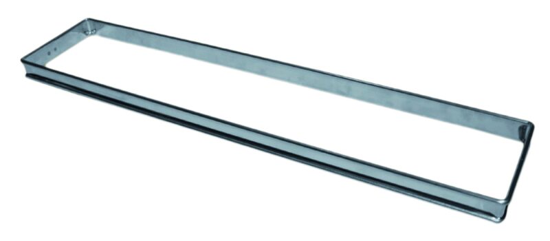 RECTANGULAR STAINLESS STEEL FRAME 35X11HT2.5CM WITHOUT FLANGE