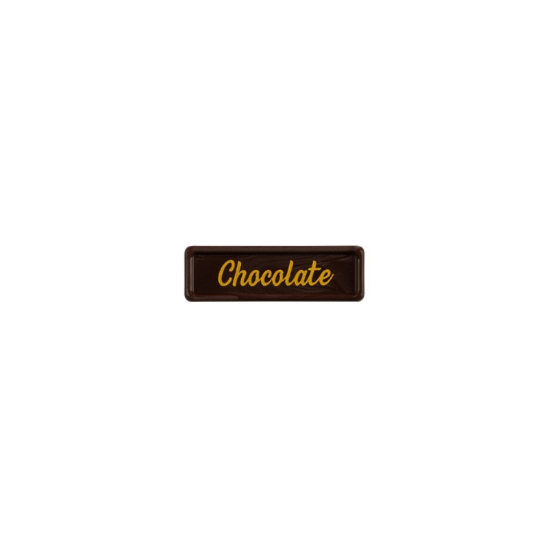 2002440 CHOCOLATE PLATE 3.8X1.2 CM 300PCS ***S/CDE***