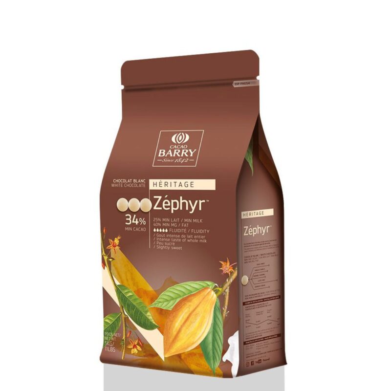BARRY CHW-N34ZEPH-E4-U72 ZEPHYR 34%  BLANC CALLETS 5KG