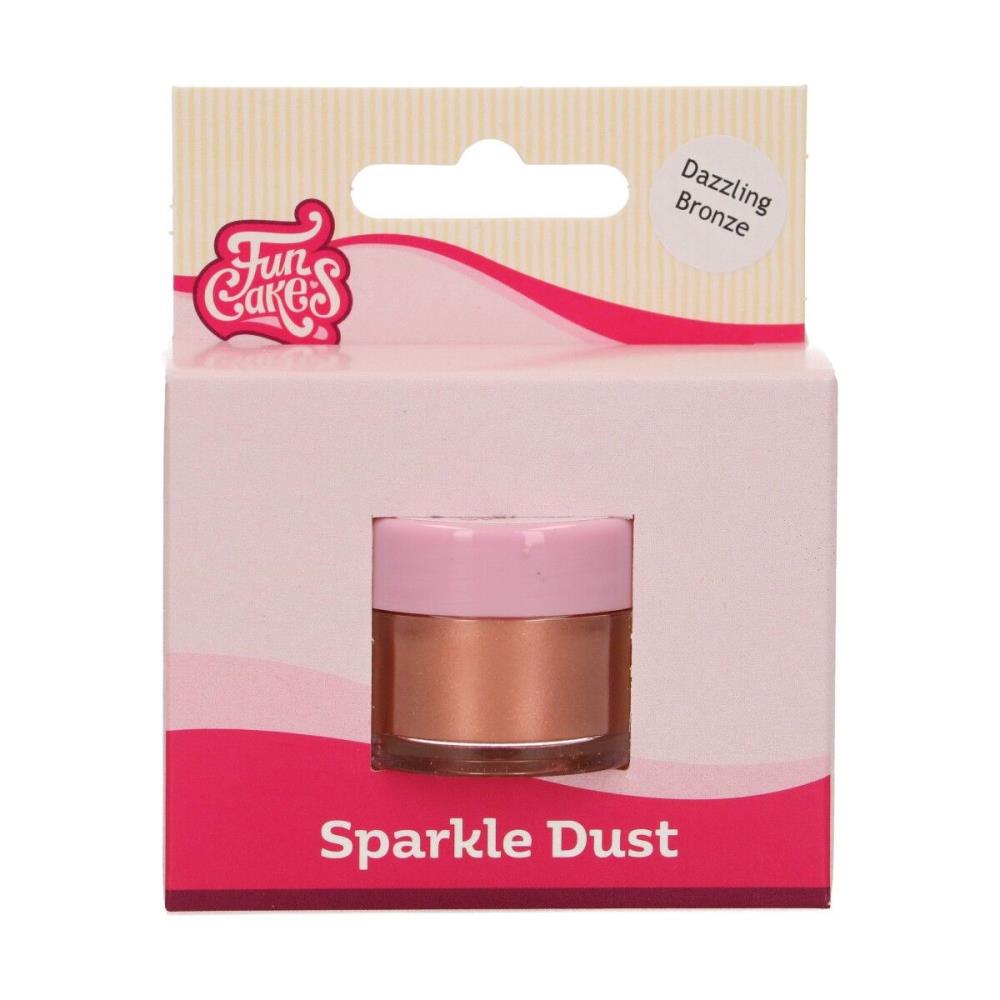 FUNCAKES FOOD COLORANT BRONZE SPARKLING POWDER 3GR