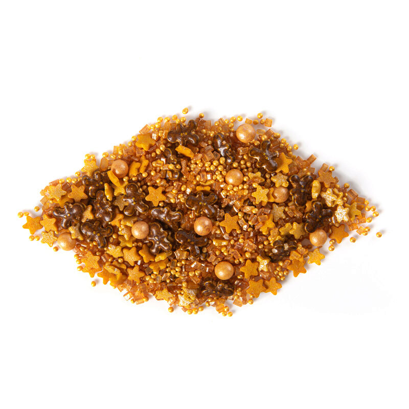 1061270 MIX KERST DECORATIES SUIKER GEMBERKOEK 500GR