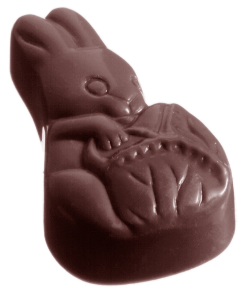 RABBIT CHOCOLATE MOLD CW1381 3X8 -- 15GR