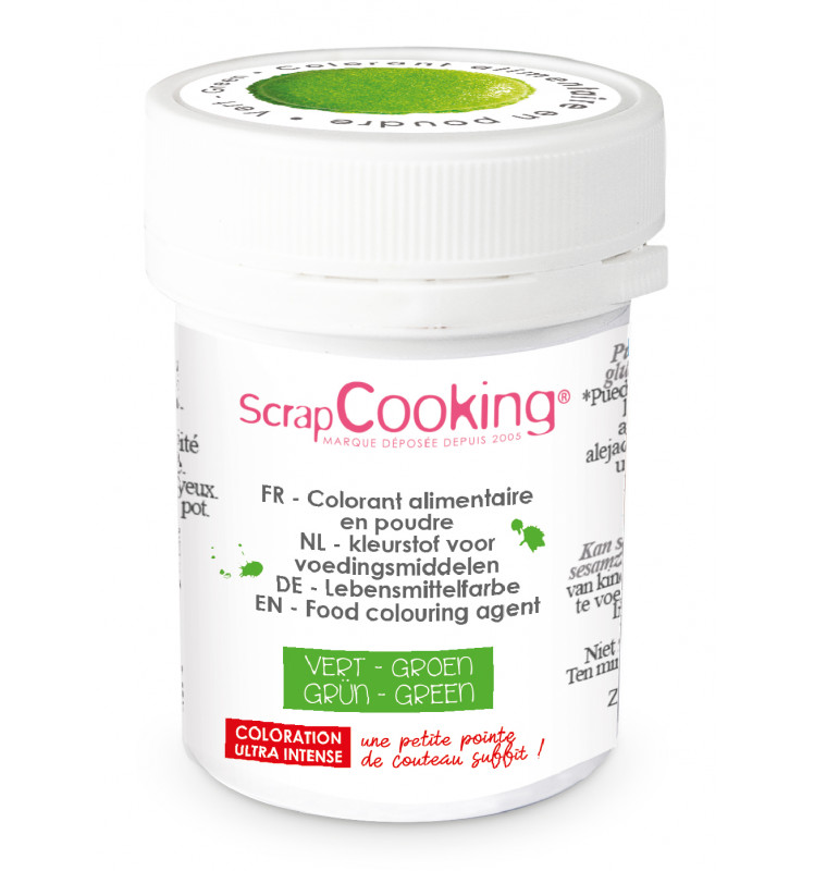 SCRAPCOOKING COLORANT ALIMENTAIRE HYDRO VERT 5GR