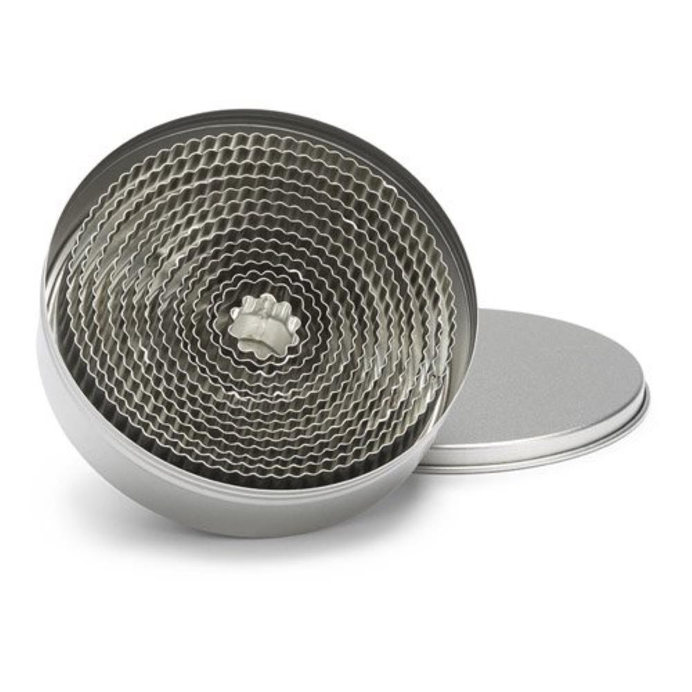 PATISSE SET 14 PCES STAINLESS STEEL CANNELES COOKIE CUTTERS - HOUSEHOLD