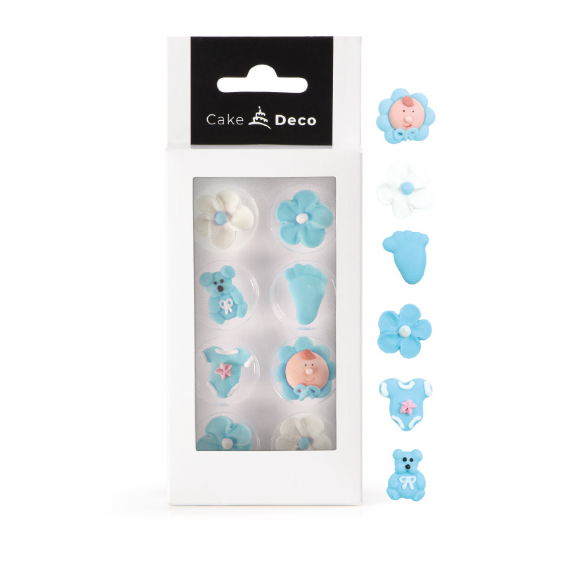 1039311 SUGAR FIGURES BABY BLUE 2.5CM 8 PCES***S/CD***