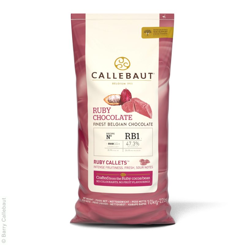 CALLEBAUT CHR-R35RB1-554 RUBY RB1 FINEST BELGISCHE CHOCOLADE 10 KG ***S/CDE***