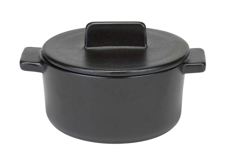 C&T MINI COCOTTE MADISON BLACK 12XHT9CM W/LID