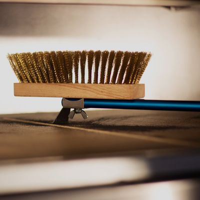 GI-METAL ADJUSTABLE BRUSH BRASS BRISTLES HEAD 20CM + SCRAPER -160CM