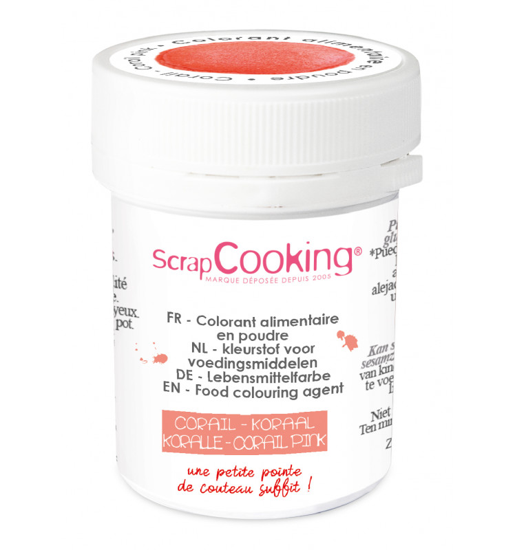 SCRAPCOOKING KLEURSTOF ARTIFICIEEL CORAIL 5GR