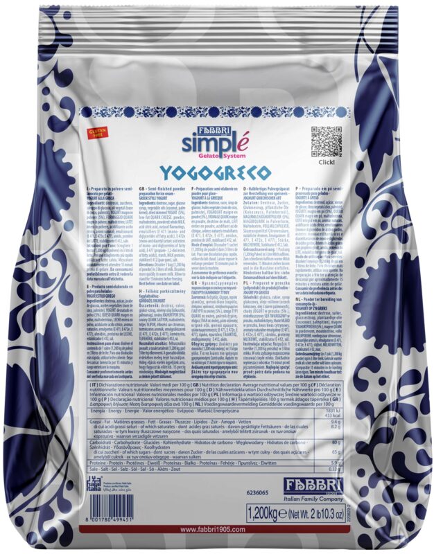 FABBRI SIMPLE GREEK YOGURT 1.2KG