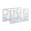 SET VAN 2 MAGNETISCHE VORMEN VOOR CHOCOLADE 3D HAAN 2CAVITEITEN 10X16XH12,6CM ±80GR