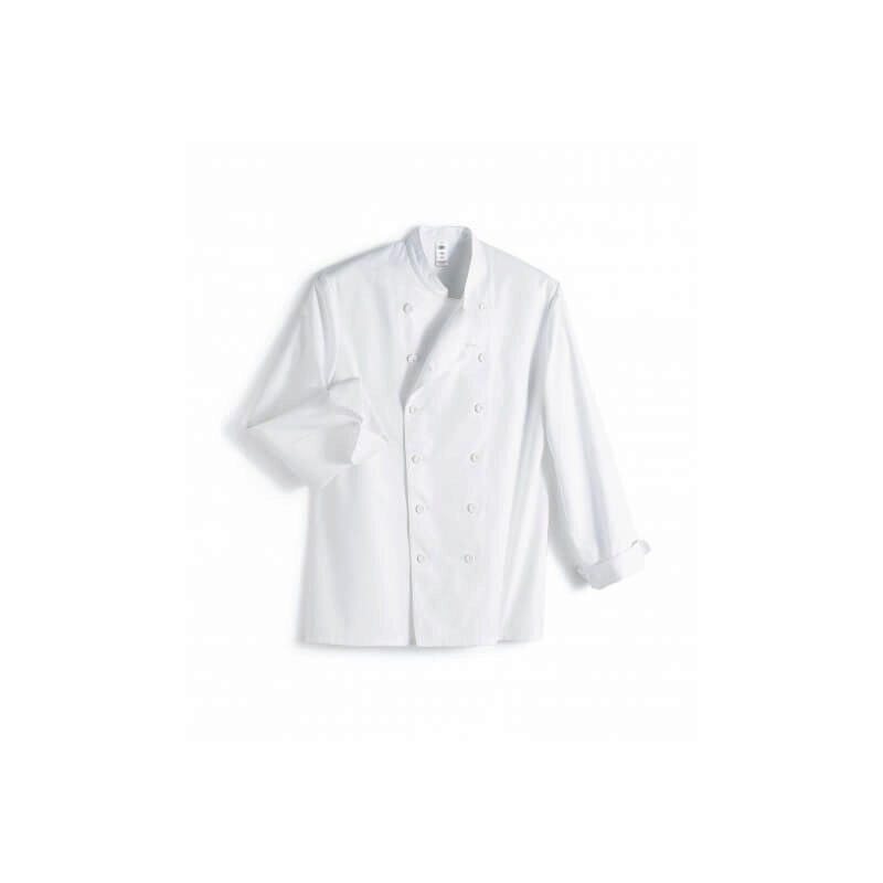 SNV VESTE STEPHANE BLANCHE TAILLE 40 COTON 240GR MANCHES LONGUES