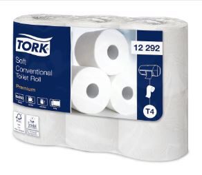 TORK PAPIER TOILETTE T4 COLIS DE 48 ROULEAUX 2PLIS (8 X 6 ROULEAUX)200COUPONS