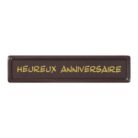 *FF* 2054107 STRIPS HEUREUX ANNIVERSAIRE CHOCO 150 PCES