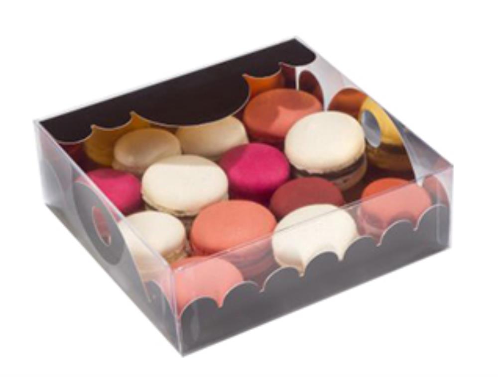 BOITES "MARQUISES" FOURREAU CHOCOLAT  150X150X50MM PAQUET DE 6 PIECES