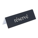 "RESERVE" EZEL 4 X 13CM ZWART PLASTIC
