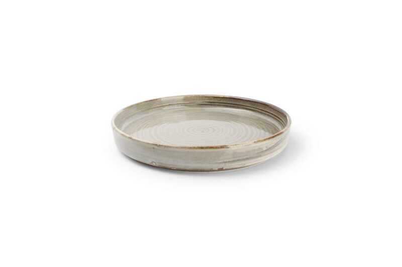 *FF* F2D GREY MUNDUK ASSIETTE 20XH2.8CM - 604351