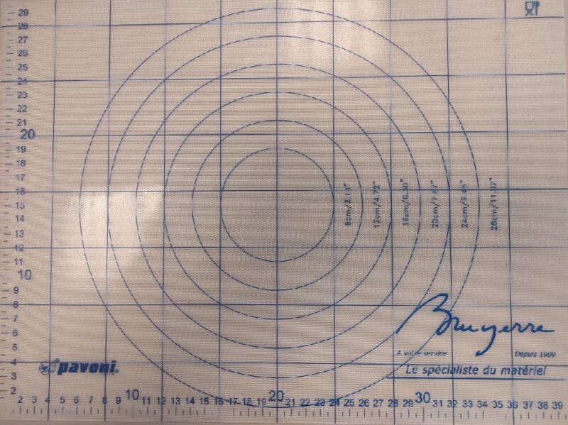 TAPIS SILICONE BLEU EMPREINTE  40X30 BRUYERRE   POUR CUISSON SURGELATION ET LAVABLE