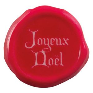 065104 PCB PAG WAX SEAL STAMPS JOYEUX NOËL Ø 3.5 CM 63PCS ***S/CD***