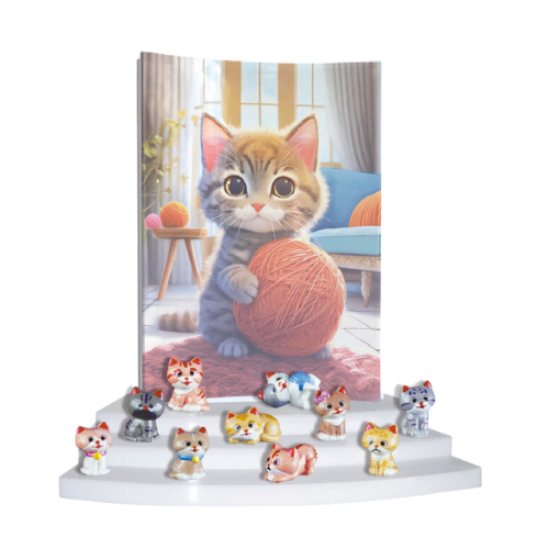 PORSELEINEN BONENKIST "HAARBALLEN" ***NIEUW 2025***