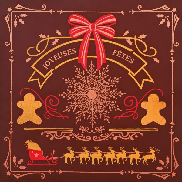 PCB Happy Holidays bedrukte vellen voor vierkante kaarten en 24 stuks tassen *** s / cd ***