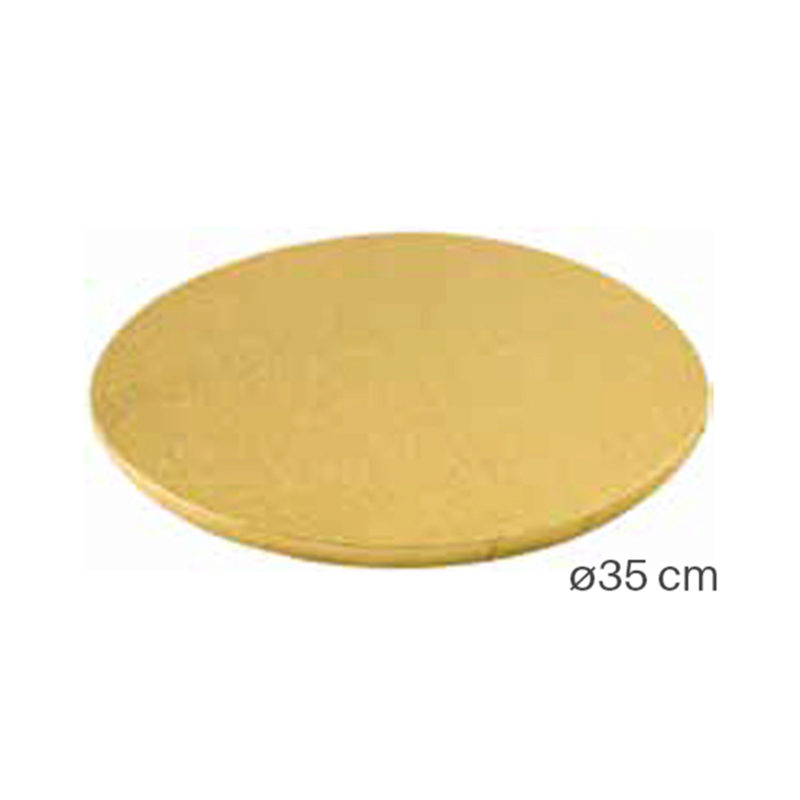 1030405 ROUND TRAY Ø 35CM GOLD
