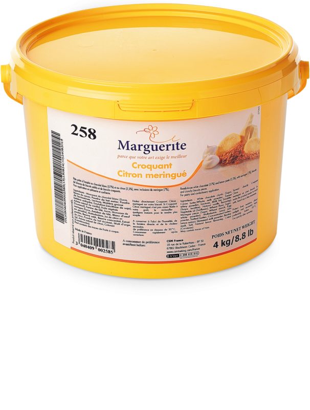 DEBCO 258 CROQUANT CITRON MERINGUE MARGUERITE SEAU DE 4 KG